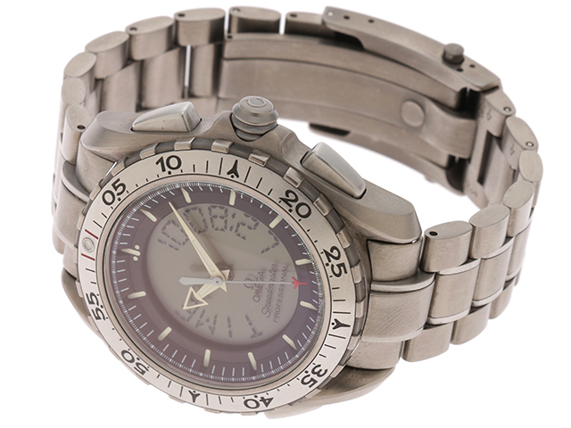 OMEGA オメガ メンズ腕時計 スピードマスタープロフェッショナルX-33 クロノグラフ チタン メンズ 時計 クオーツ デジアナ盤 3290.50