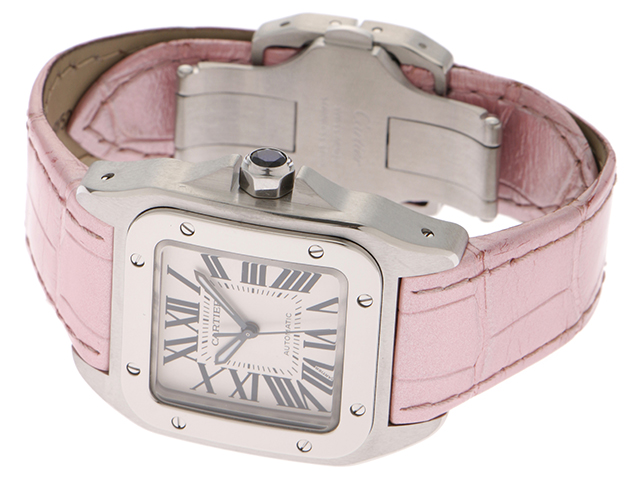 Cartier カルティエ正規品未使用 時計ベルト（サントス100 MMサイズ） Cartier カルティエ正規品未使用 時計ベルト（サントス100 MM