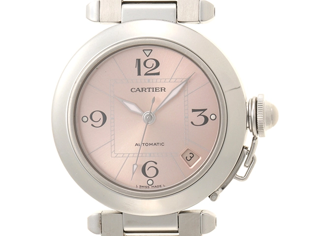 Cartier カルティエ パシャC W31075M7 自動巻き ピンク文字盤 SS【434 ...