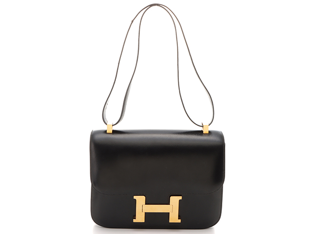 HERMES エルメス コンスタンス24 ショルダーバッグ ブラック/GP(ゴールド金具) ボックスカーフ ○N刻印 【436】  2148103404542 の購入なら「質」の大黒屋（公式）