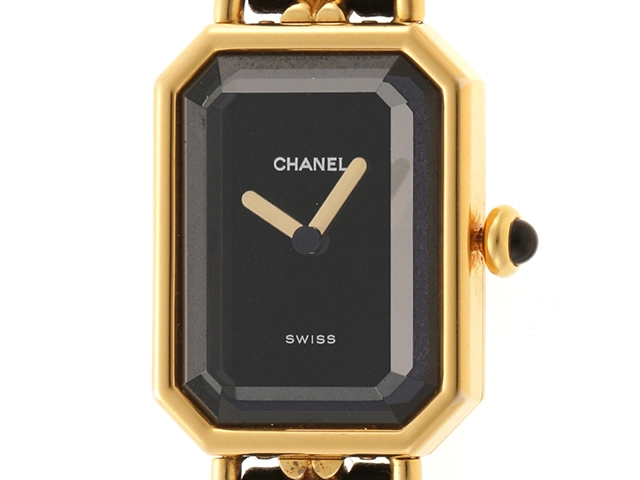 CHANEL シャネル プルミエールM H0001 GP/レザー クォーツ 【435】 の