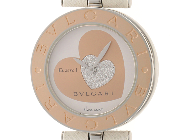 BVLGARI ブルガリ 時計 Ｂ-zero１ ダブルハート BZP30S ホワイト 