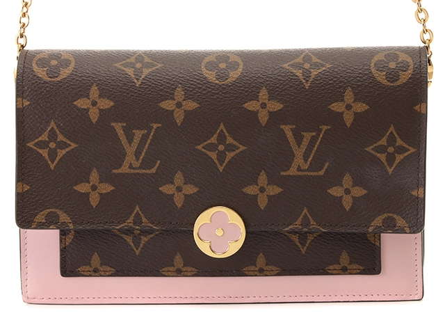 LOUIS VUITTON ルイ・ヴィトン ポルトフォイユ・フロール チェーン モノグラム ローズ・バレリーヌ バッグ M69579【472】YI  の購入なら「質」の大黒屋（公式）