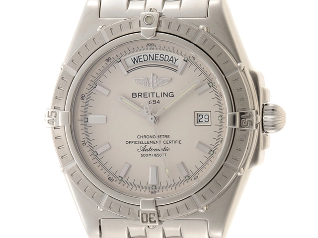【114150】BREITLING ブライトリング  A45355 ヘッドウィング ブルーダイヤル SS 自動巻き 当店オリジナルボックス 腕時計 時計 WATCH メンズ 男性 男 紳士