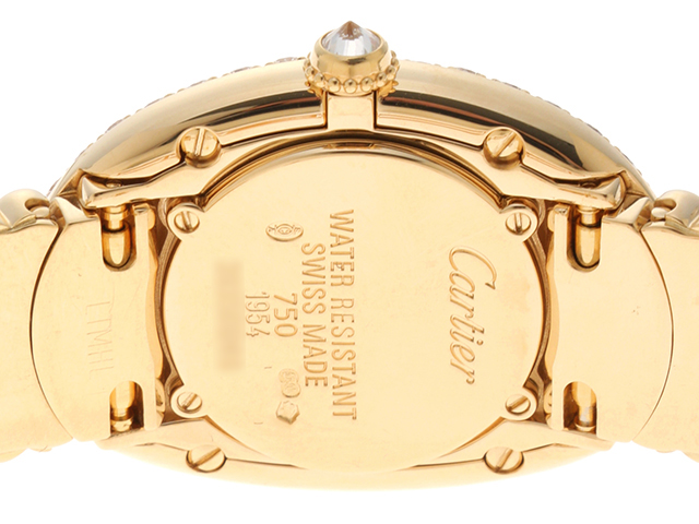 Cartier カルティエ 時計 ベニュワール ダイヤベゼル WB5096D8 イエローゴールド クオーツ 2列ダイヤベゼル 金無垢  （2148103409219） 【470】T の購入なら「質」の大黒屋（公式）