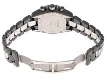 CHANEL シャネル J12 クロノ H1706 黒文字盤 ブラック ダイヤベゼル ブレスダイヤ 自動巻き 男性用腕時計 【205】 SH