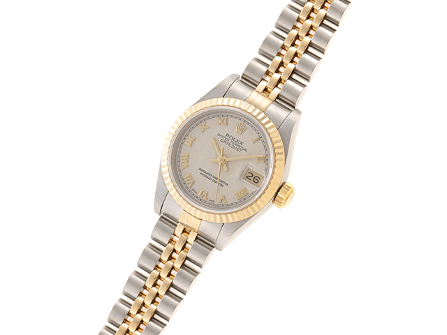 ROLEX ロレックス デイトジャスト 69173 アイボリーピラミッド