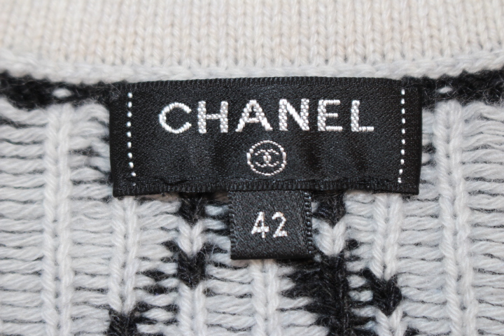 CHANEL cotton rayonニットカーディガン CHANEL cotton rayonニットカーディガン