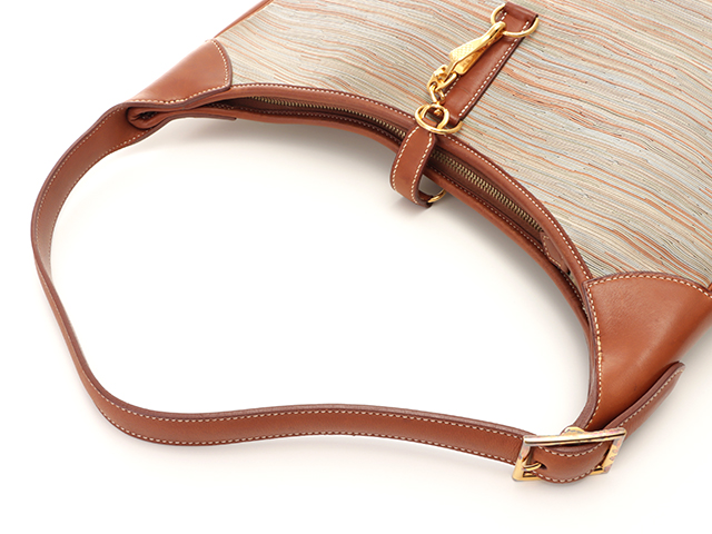 HERMES エルメス トリム35 ヴィブラート/ボックスカーフ ブラウン