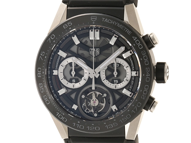 タグホイヤー TAG HEUER カレラ キャリバーホイヤーT02 トゥールビヨン CAR5A8Y クロノグラフ スケルトン Carrera VLP 90186961