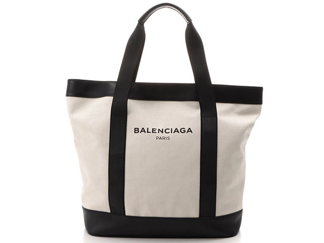 BALENCIAGA バレンシアガ トートバッグ ネイビートート ナチュラル