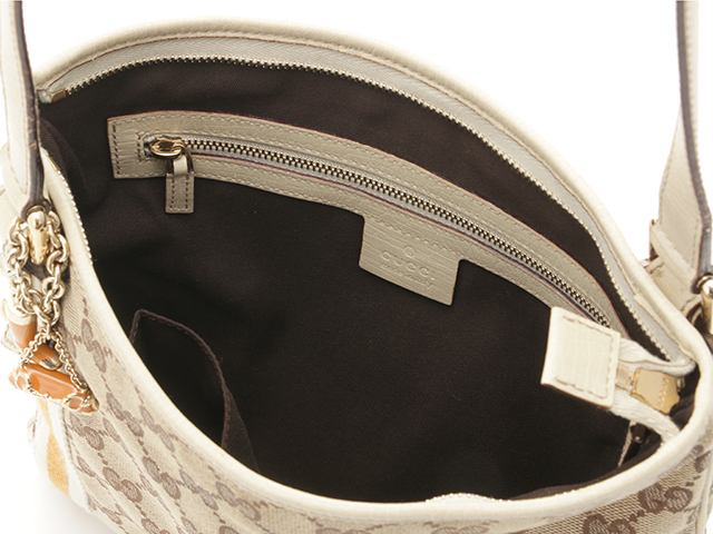 GUCCI グッチ GGキャンバス ショルダーバッグ ベージュ
