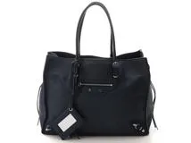 BALENCIAGA バレンシアガ ハンドバッグ ペーパーB４ ジップアラウンド ネイビー レザー 432596【430】  の購入なら「質」の大黒屋（公式）