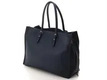 BALENCIAGA バレンシアガ ハンドバッグ ペーパーB４ ジップアラウンド ネイビー レザー 432596【430】  の購入なら「質」の大黒屋（公式）