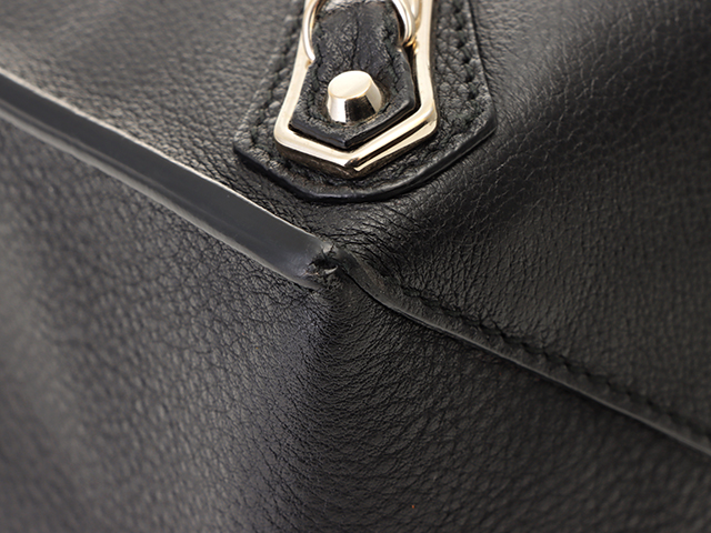 訳あり　バレンシアガ　ペーパーミニ　バッグ BALENCIAGA バレンシアガ ミニペーパー A4 ブラック レザー 387477