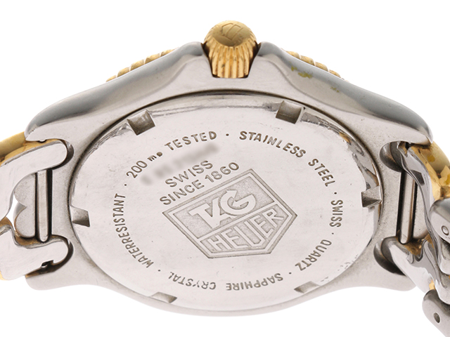 TAG HEUER タグホイヤー セル S95.213M SS/GP ボーイズ グレー文字盤