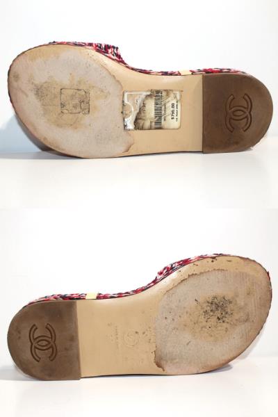 CHANEL シャネル サンダル ミュール G33588 レディース37 レッド