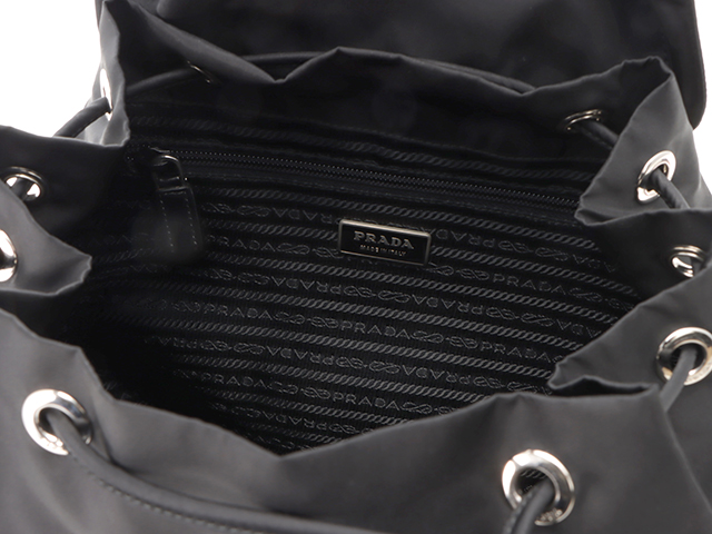 PRADA プラダ リュックサック ブラック ナイロン【472】RK の購入なら