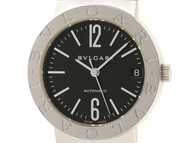 BVLGARI 自動巻き腕時計 BB33SS Auto BVLGARI ブルガリブルガリ 時計 BB33SSAUTO ブラック ステンレス