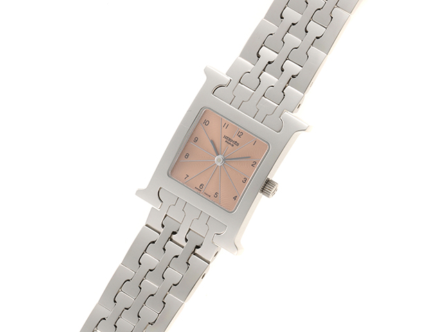 HERMES エルメス Hウォッチ HH1.210 オレンジ レディース クォーツ