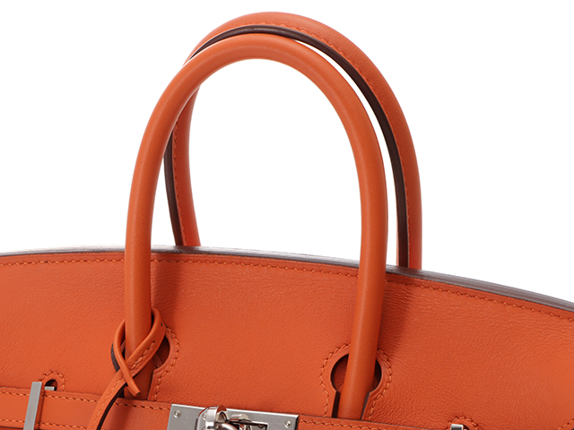 HERMES エルメス バッグ バーキン25 オレンジ ヴォースイフト R