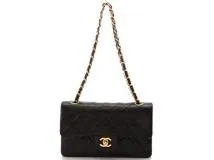 CHANEL シャネル マトラッセWフラップチェーンショルダー ブラック/GP ラムスキン【430】2148103429606  の購入なら「質」の大黒屋（公式）