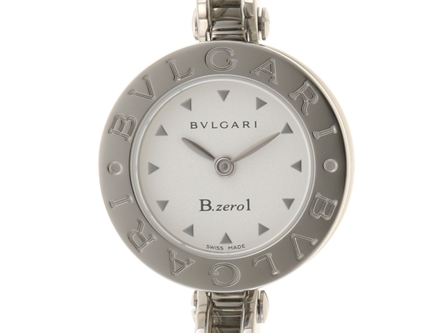 BVLGARI ブルガリ　B-zero1　ビーゼロワン　BZ22S　ホワイト文字盤　SS　ステンレス　クオーツ　レディースウォッチ　時計【460】