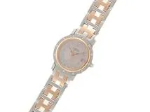 良品 エルメス 腕時計 クリッパーナクレ CL4.230 ダイヤベゼル シェル