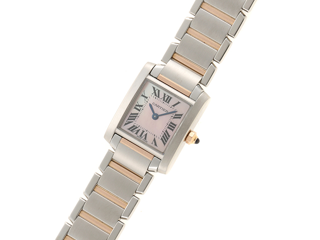 Cartier カルティエ 時計 タンクフランセーズSM W51027Q4 ピンクシェル 