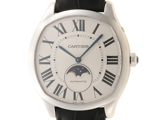 Cartier　カルティエ　ﾄﾞﾗｲﾌﾞﾄﾞｩｶﾙﾃｨｴ　WSNM0008　SS/革　自動巻き　シルバーギョウシェ文字盤【432】