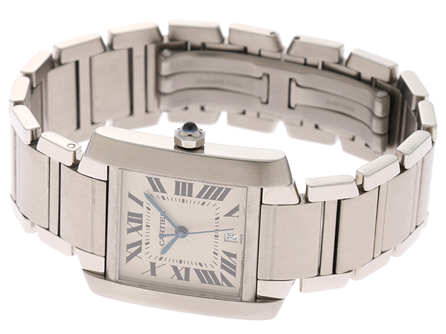 Cartier カルティエ タンクフランセーズLM W51002Q3 ホワイト