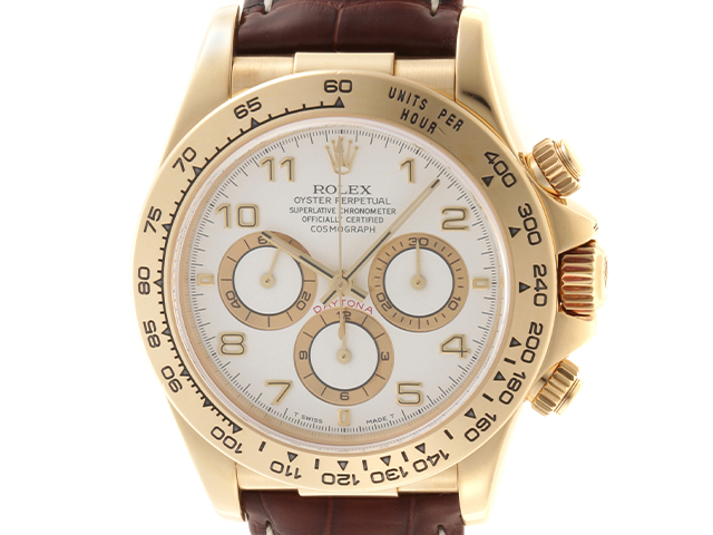 ランキング2022 Rolex 茶色 純正革ベルト クロコダイル 16518G