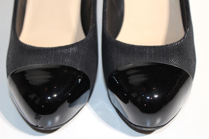 CHANEL ブラック パンプス 38ハーフ　美品 2889900000077782-1.jpg