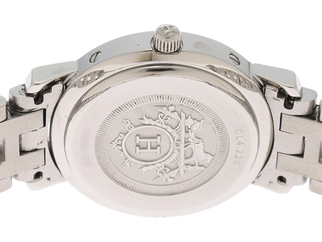 HERMES エルメス 時計 クリッパー コンビ CL4.220 レディース GP