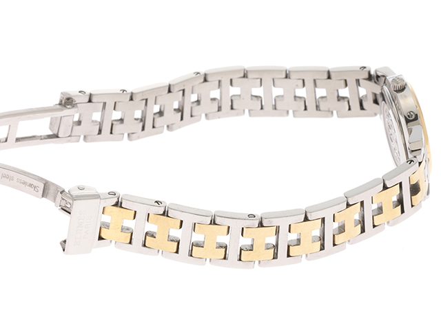HERMES エルメス 時計 クリッパー コンビ CL4.220 レディース GP