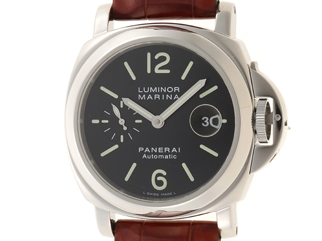 PANERAI パネライ 時計 ルミノール マリーナ PAM00104 OP6553 ステンレス×ワニ革 自動巻き 2148103443282  【437】 の購入なら「質」の大黒屋（公式）