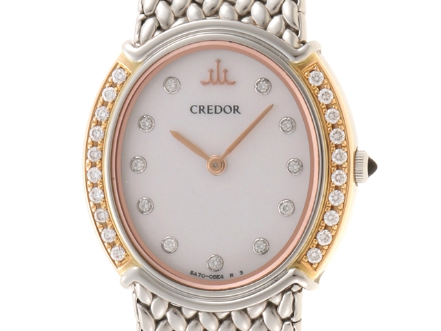 SEIKO クレドールレディース腕時計　ダイヤモンド入（641）腕時計