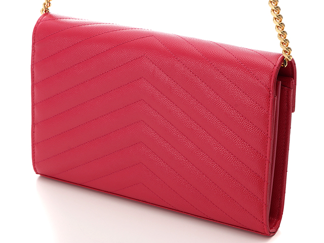 SAINT LAURENT サンローラン モノグラム チェーンウォレット 377828