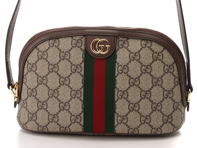 GUCCI グッチ オフィディア ショルダー ポーチ ベージュ ブラウン PVC