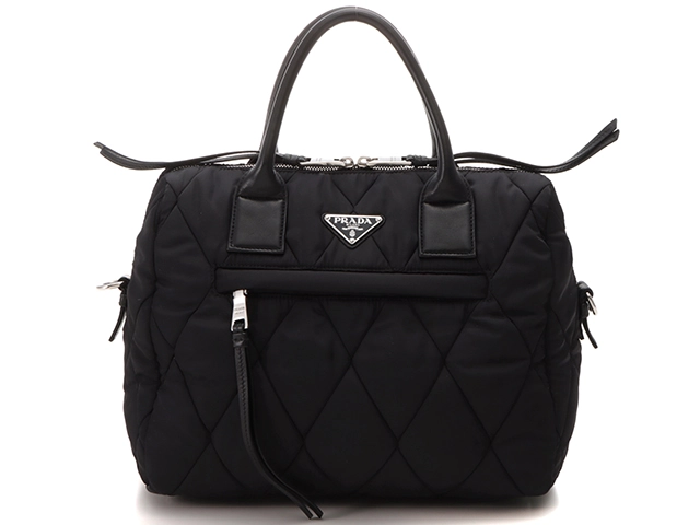 PRADA プラダ 2WAYハンドバッグ ブラック ナイロン 1BB024【431】 の