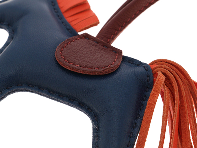 HERMES エルメス ロデオ PM チャーム オレンジ アニョーミロ HERMES エルメス チャーム ロデオチャームPM ブルードマルト／オレンジ