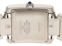 Cartier カルティエ タンク フランセーズ LM ユニセックス W51002Q3 ホワイト文字盤 SS【434】