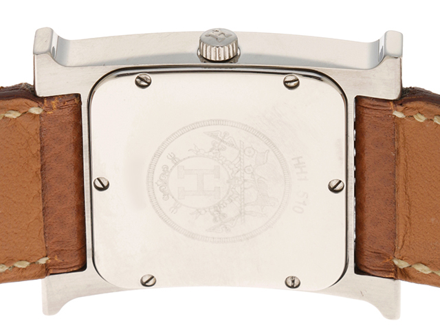 HERMES エルメス 男女兼用時計 Hウォッチ HH1.510 シルバー文字