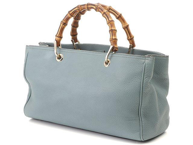 グッチ GUCCI バンブー ショルダーバッグ　２WAY　ネイビー　リペア済み グッチ GUCCI バンブー ショルダーバッグ 2WAY ネイビー リペア