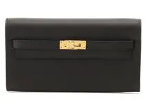 HERMES エルメス ケリーウォレット・トゥー・ゴー ヴォーエプソン ブラック/ゴールド金具 長財布【431】 の購入なら「質」の大黒屋（公式）