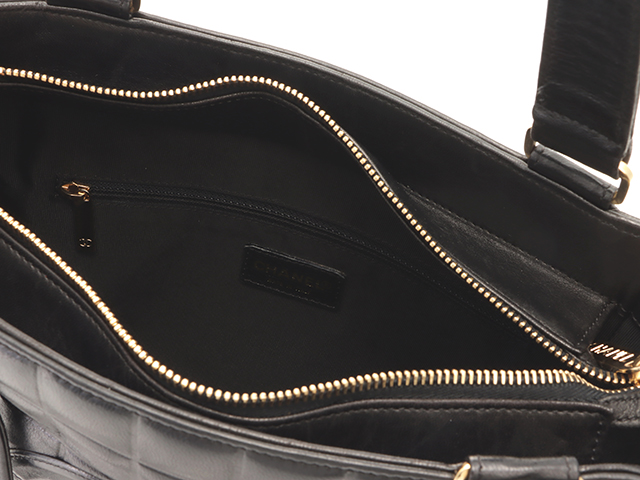 シャネル CHANEL シャネル チョコバー トートバッグ ブラック