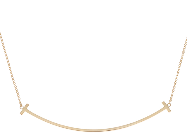 【美品】ティファニー tiffany スマイル ネックレス ラージ イエロー TIFFANY&Co ティファニー Tスマイルラージ ネックレス 60011652