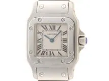 Cartier カルティエ 時計 サントスガルベSM W20056D6 シルバー ステンレススチール レディース クオーツ 外装仕上げ済み （2148103457159）【200】
