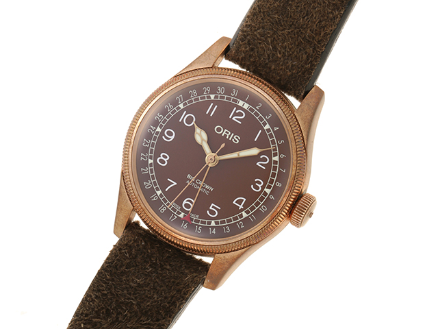 ORIS オリス 腕時計 ビッグクラウン ブロンズ ポインターデイト 01.754