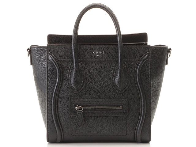 CELINE セリーヌ ラゲージナノ ブラック カーフ 189243DRU.38NO